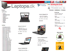 Tablet Screenshot of laptops.dk